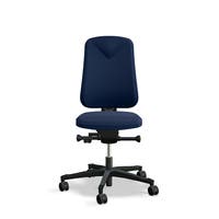 Arbetsstol Höganäs 280 Small med hög rygg, stor ställbarhet, tyg Select