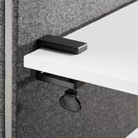 Bordsbeslag Ease, för Bordsskärm Edge, frontmontering (skärmhöjd 700 mm), par