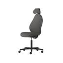 Kontorsstol Malmstolen R3H med hög rygg, Dux-sits, nackstöd i tyg, sittdjupjustering, Tyg Capture 4601 Grå