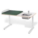 Skötbord Elit 140 tvättdel, skiva 1400x800 mm, höjdjustering 700-1100 mm