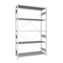 Lagerhylla Meta Quick Plus, start, galv, 2500x1500x500 mm, 5 plan, 200 kg/plan