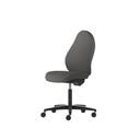 Kontorsstol Malmstolen R3H med hög rygg, Dux-sits, hjul för hårda golv, Tyg Capture 4601 Grå