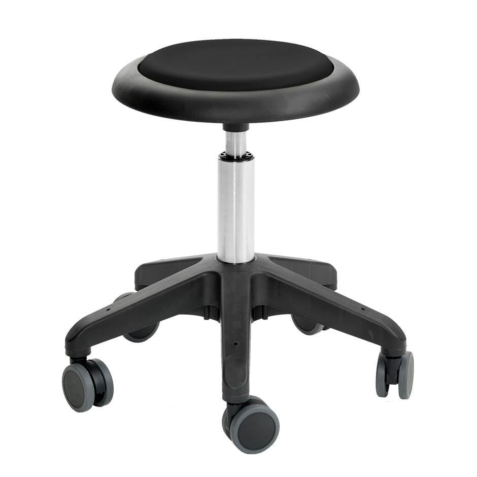 Åkstol Octopus Micro Hög med hjul, konstläder, sitthöjd 530-720 mm