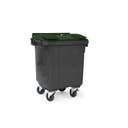 Avfallsbehållare 400l , 4-hjuliga, hjuldiameter 160 mm, vikt 30 kg