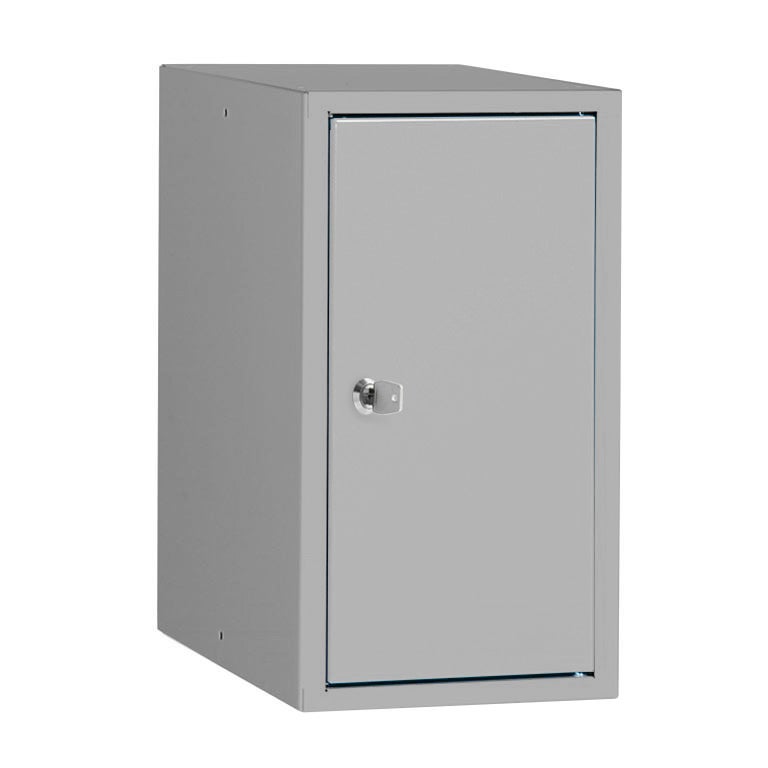 Småfackskåp exkl sockel, 1x1 st skåp, 250x400x450 mm, cylinderlås