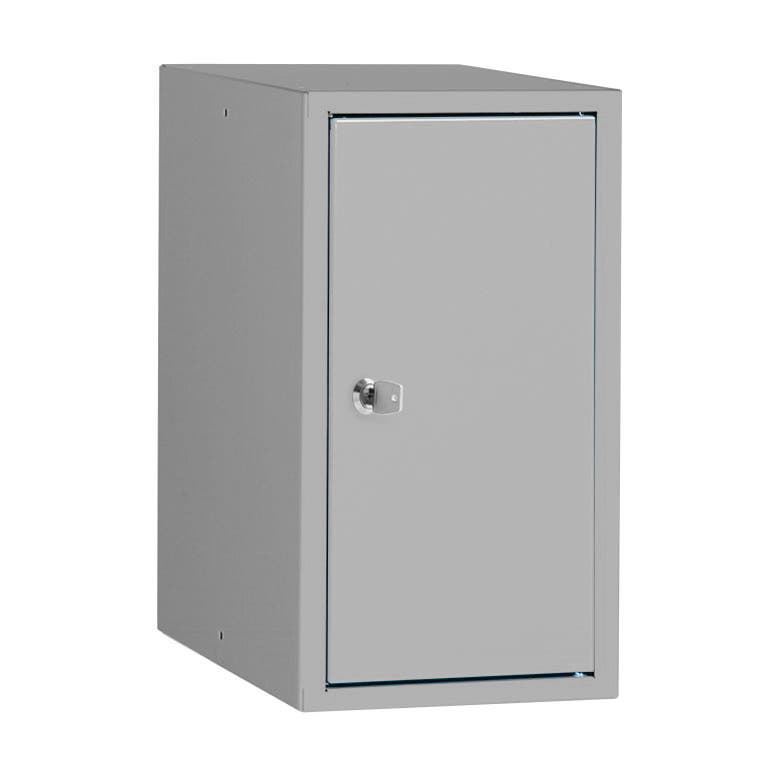 Småfackskåp exkl sockel, 1x1 st skåp, 250x400x450 mm, cylinderlås