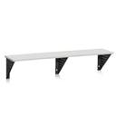 Sittbänk Kumi, Vägghängd, längd 1500 mm, Ljusgrå laminat