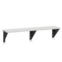 Sittbänk Kumi, Vägghängd, längd 1500 mm, Ljusgrå laminat