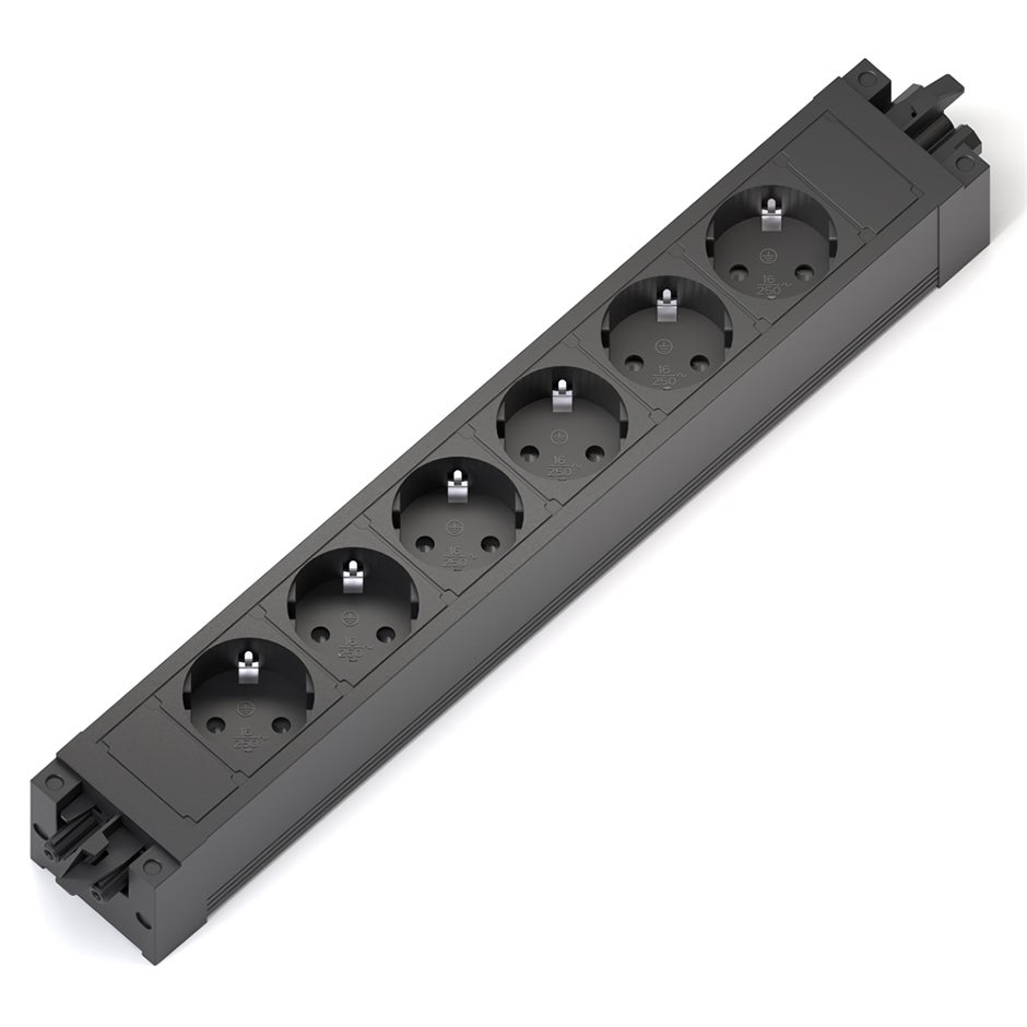 Grenuttag Axessline Outlet Connect, 6 uttag