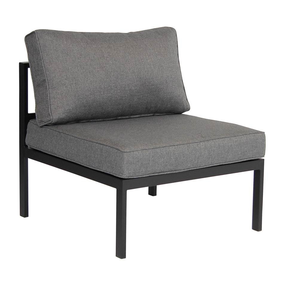 Loungesoffa Leone, Mittdel, B700 x D740 x H770 mm, inkl. dynor