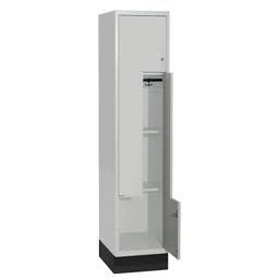Skolskåp SMT, sockel, 2x1 Z-dörr, skåpbredd 300 mm, 300x550x1892 mm, klinka
