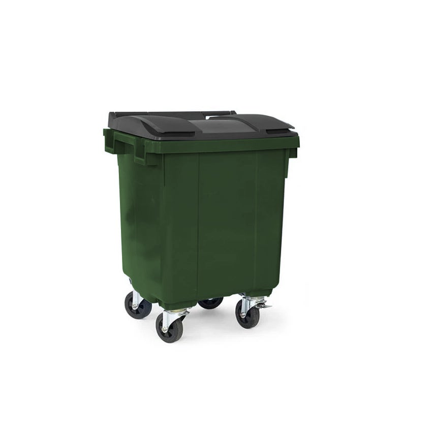 Avfallsbehållare 400l , 4-hjuliga, hjuldiameter 160 mm, vikt 30 kg