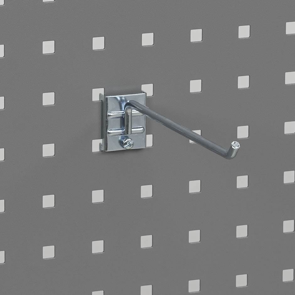 Enkelkrok för verktygspanel, längd 200 mm, tjocklek 6 mm, 5-pack