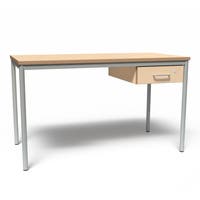 Lärarbord Teach med utdragslåda, 1300x650 mm