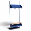 Inredningssystem BST, grundsektion, 900x300x270 mm, inkl. sittbänk, utan m-vägg