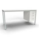 Lärarbord Teach med 1 st hurts, 1300x650 mm