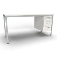 Lärarbord Teach med 1 st hurts, 1300x650 mm