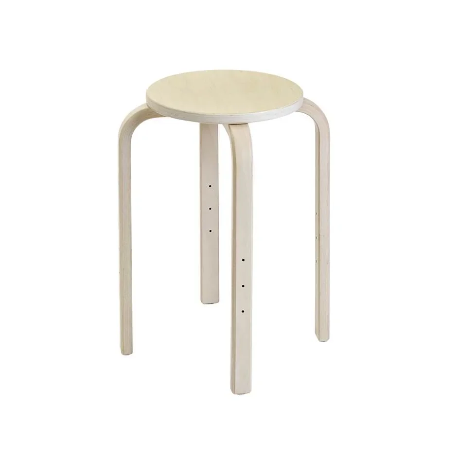Pall Wood, sitthöjd 460 mm, Hpl-sits, formpressad björk