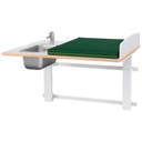 Skötbord Elit Vägg 120 tvättdel, skiva 1200x800 mm