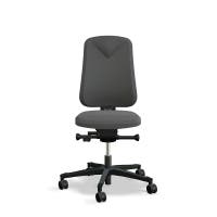 Arbetsstol Höganäs 280 Small med hög rygg, stor ställbarhet, tyg Select