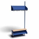 Inredningssystem BST, påb.sektion, 900x300x270 mm, inkl. sittbänk, utan m-vägg