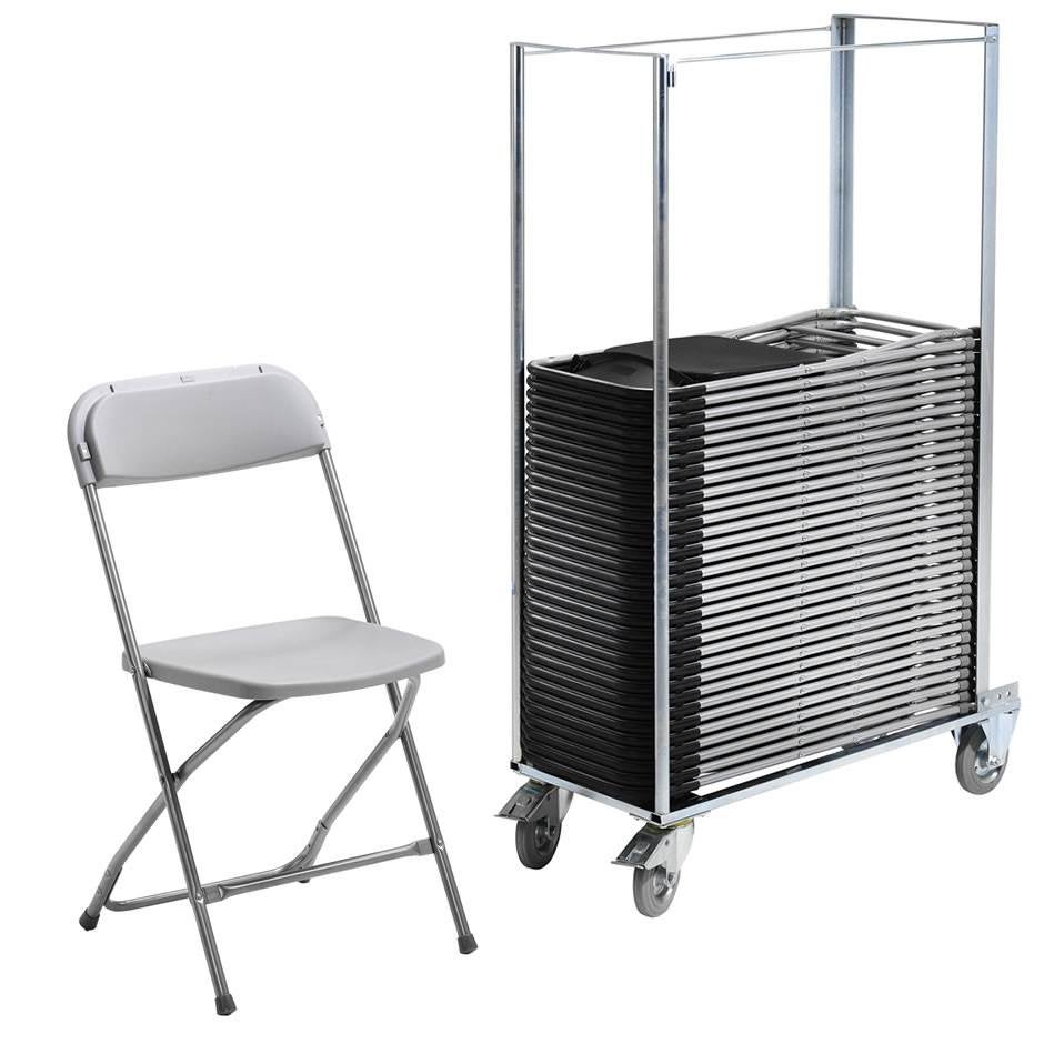 Paket 50 st Smart klappstol och 1 st stolsvagn