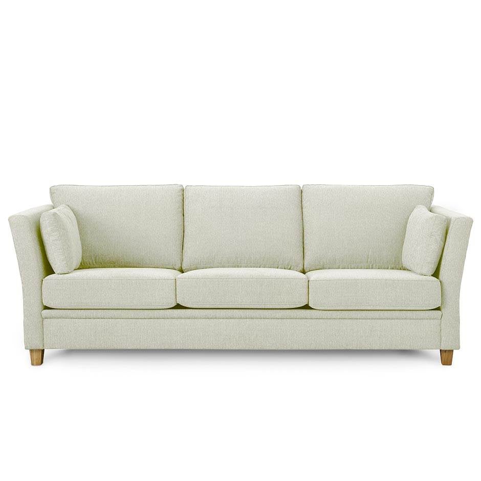 3-sitssoffa Dante, tyg, bredd 2290 mm, ben oljad ek