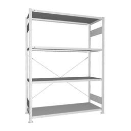 Lagerhylla Meta Quick Plus, start, galv, 2000x1500x500 mm, 4 plan, 200 kg/plan