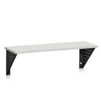 Sittbänk Kumi, Vägghängd, längd 1000 mm, Ljusgrå laminat