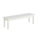 Sittbänk Erika, B1200 x D350 x H350 mm, ben massiv vitpigmenterad björk och sits av kryssfanér med Ljusgrå högtryckslaminat