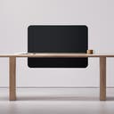 Bordsskärm Edge, nedhäng, 1200x700 mm, ljudabsorberande, klädd i tyg