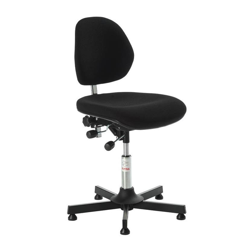 Arbetsstol Aktiv, konstläder, rygg-och sitsvinkling, höjdinst. 460-580 mm