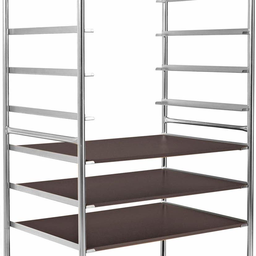 Hyllplan till etagevagn Jack, 1105x750 mm, svart MDF, för vagn L1200 x B800 mm