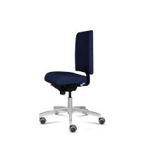 Arbetsstol Infra A, låg rygg och liten sits, stor ställbarhet, tyg Select