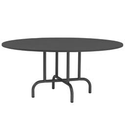 Bord maximum, runt 1600 mm, höjd 720 mm, lackerat underrede