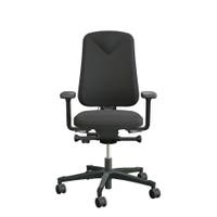 Arbetsstol Höganäs 290 Large med hög rygg och 4D armstöd, stor ställbarhet, tyg Xtreme