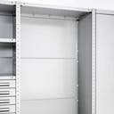 Ryggplåt 2000x1300 mm, för  Meta Quick Plus stålhylla, inkl skruvsats