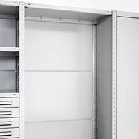 Ryggplåt 2000x1300 mm, för  Meta Quick Plus stålhylla, inkl skruvsats