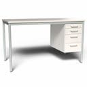 Lärarbord Teach med 1 st hurts, 1500x650 mm