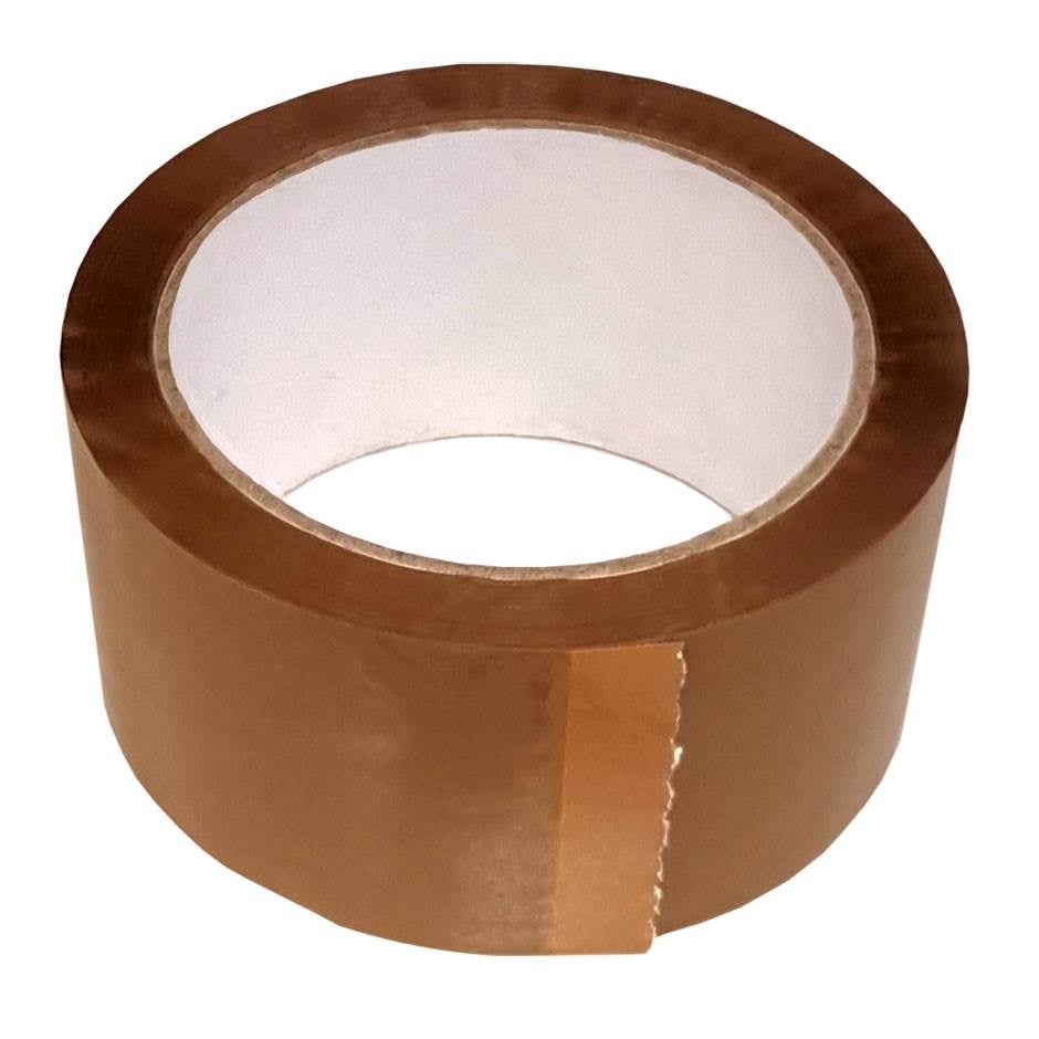 Packtejp PP, brun, 50 mm x 66 m, 36 rl/krt, 1 st krt
