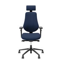 Kontorsarbetsstol Surf Freefloat, hög rygg, armstöd och nackstöd, sitthöjd 45-58 cm