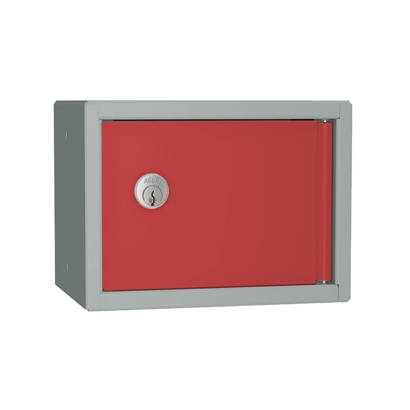 Småfackskåp för väggmontage, 200x150x150 mm, cylinderlås