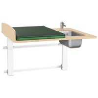 Skötbord Elit Vägg 100 tvättdel, skiva 1000x800 mm