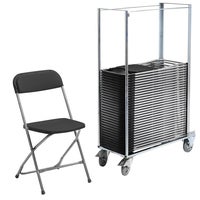 Paket 50 st Smart klappstol och 1 st stolsvagn