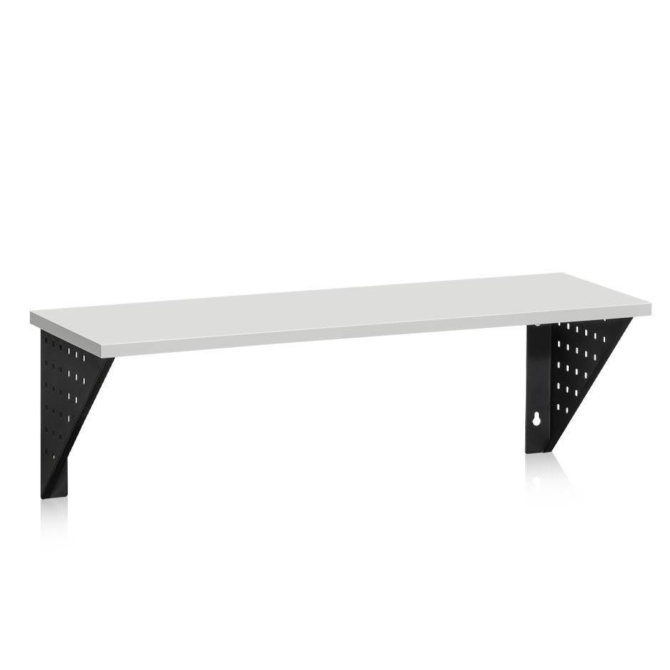 Sittbänk Kumi, Vägghängd, längd 1000 mm, Ljusgrå laminat