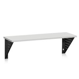 Sittbänk Kumi, Vägghängd, längd 1000 mm, Ljusgrå laminat