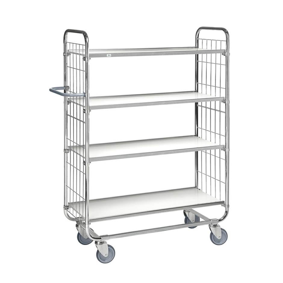 Plockvagn Flex 250, 4 plan, L945 x B470 x H1590 mm, kapacitet 250 kg