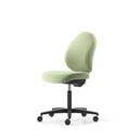 Kontorsstol Malmstolen R3H med hög rygg, Dux-sits, sittdjupjustering, Tyg Capture 6501 Grön