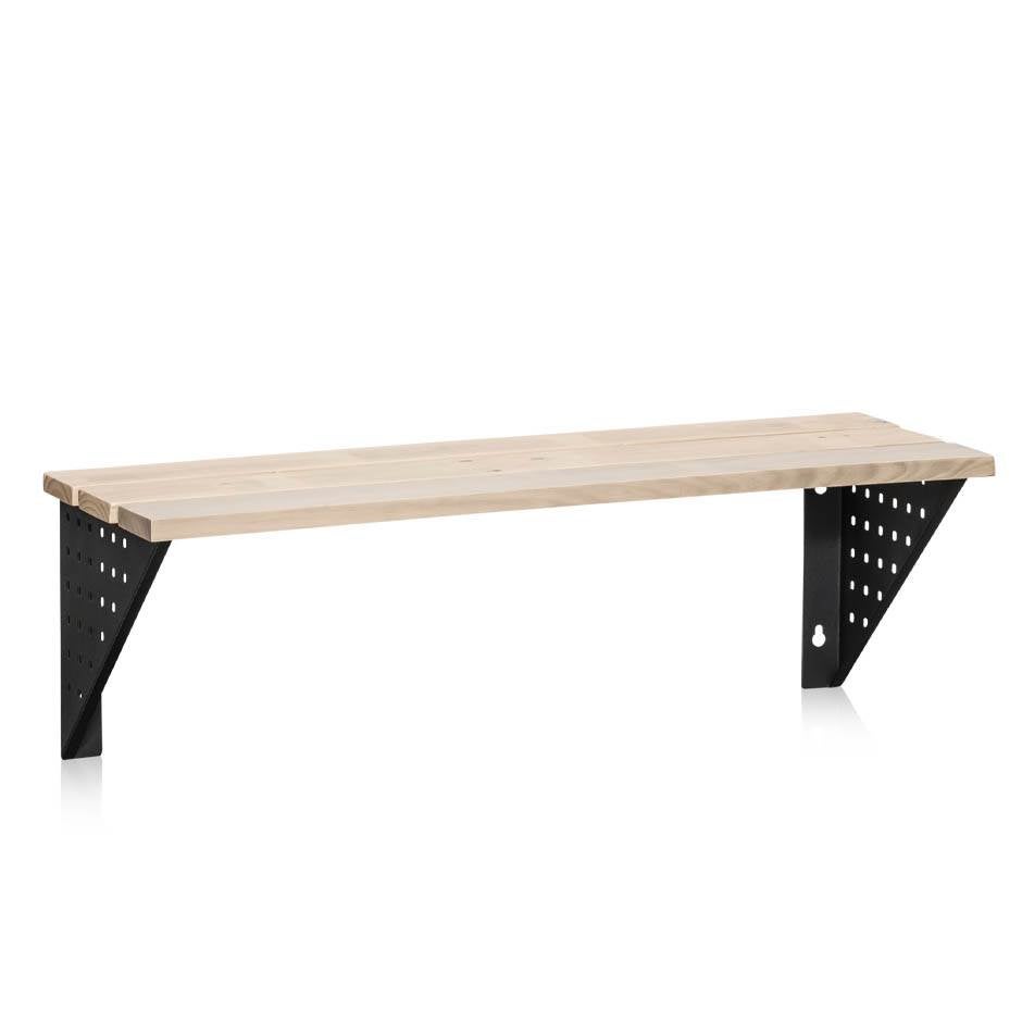 Sittbänk Kumi, Vägghängd, längd 1000 mm, Lackad furu