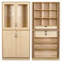 Slöjdskåp Sjöbergsskåpet 1, med garnfack, 2 st hyllplan & 4 lådor